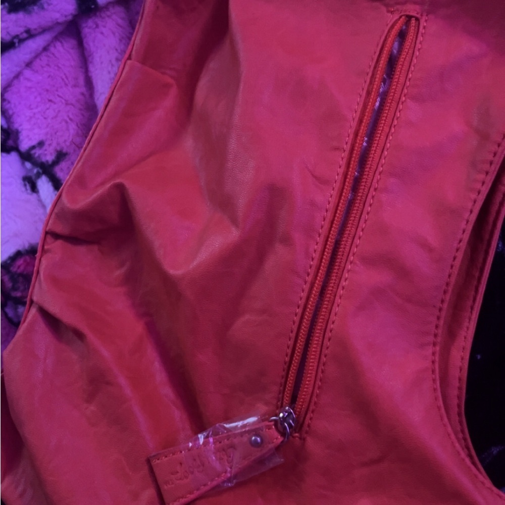 Betty Boop Vintage Orange Shoulder Bag With Rhinestones NWT - Picture 5 of 7